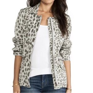 Lily Aldridge for Velvet leopard Woman’s utility‎ jacket